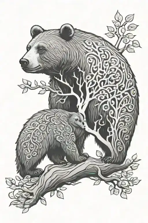 Tree Of Life Bear Looking