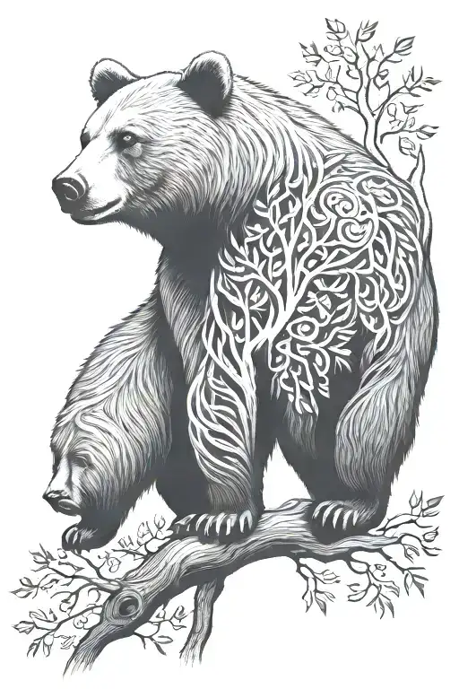 Tree Of Life Bear Looking