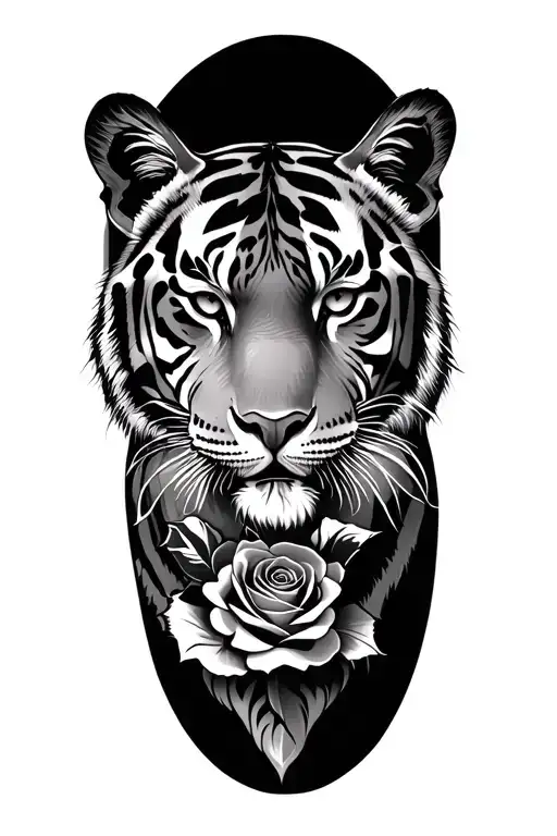 Tiger And Rose
