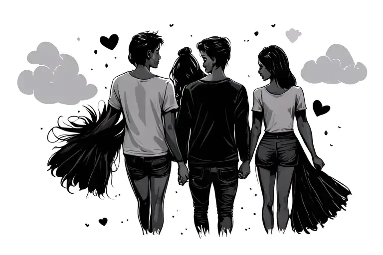 Friends Holding Hands