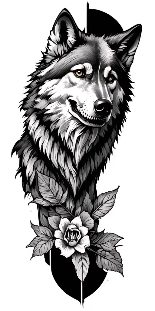 Memento Mori With Animal Synbolism Wolf