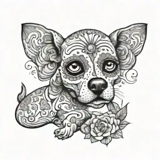 Sugar Skull Weiner Full Body Dogs