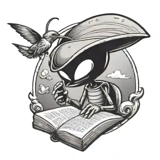 Marvin The Martian Reading Notes To A Hummingbird