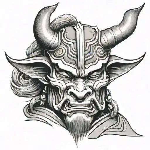 Bull Samurai Face