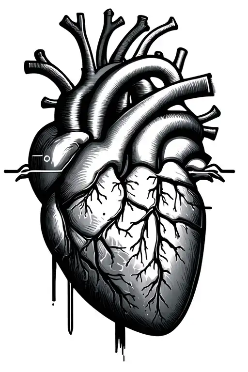 Heart Beat Rate Monitor With A Heart