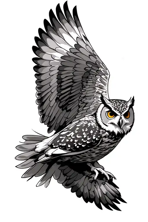 Owl Flying