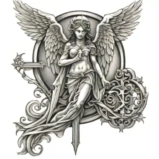 Arch Angel And Cross