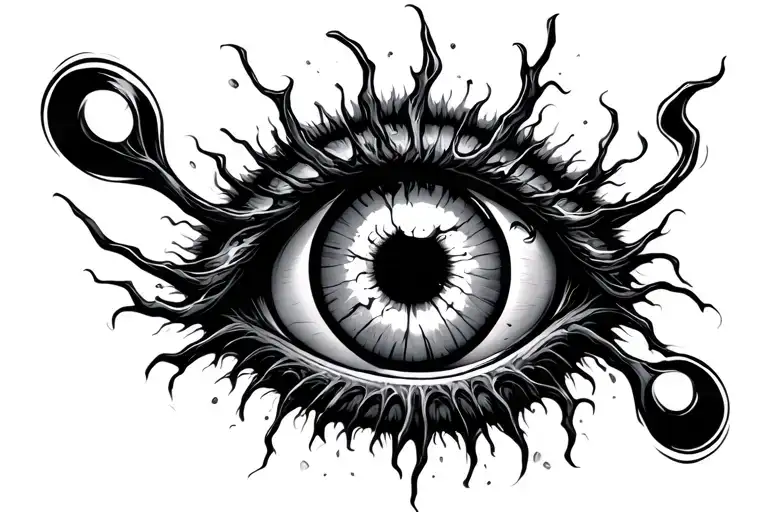 Crazy Eyeball With Veins Like A Power