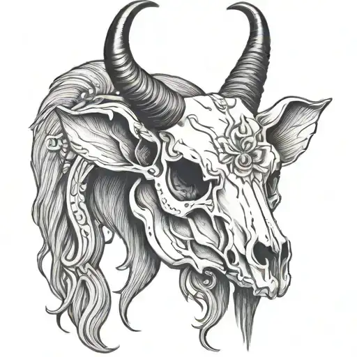 Sable Antelope Skull