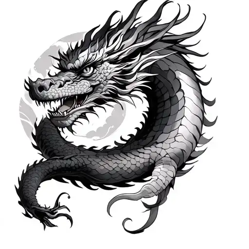 Overthinker And Japnese And Dragon Flying