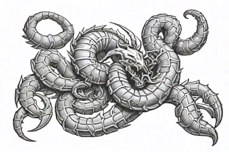 Scorpio Locked In Battle