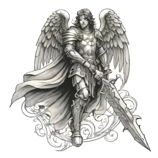 Archangel Michael With Sword