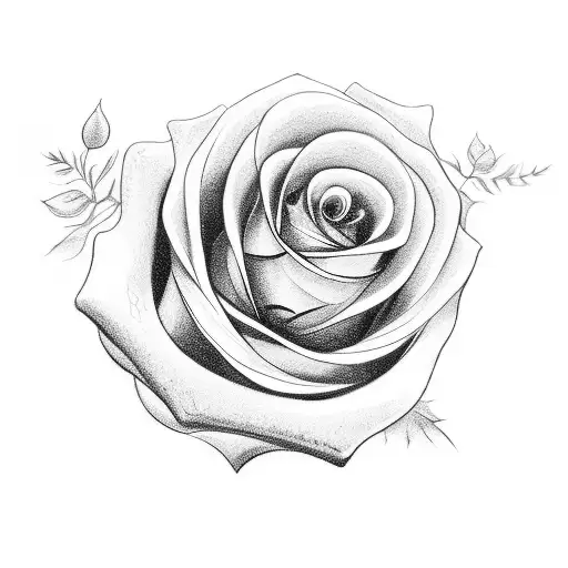 A Bird Carrying A Rose