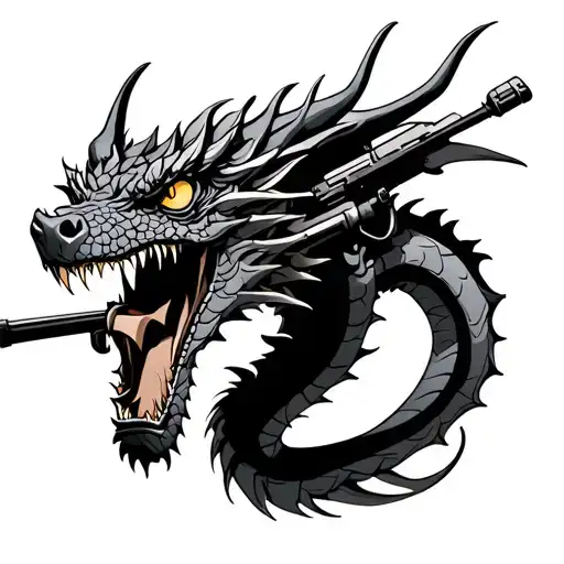 Dragon With Night Vision And Rifle