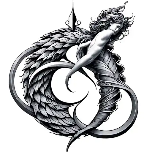 Gemini And Aquarius Sign Intertwined