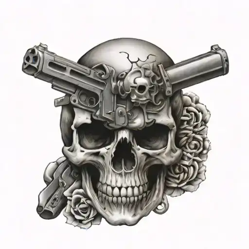 Skull And Gun