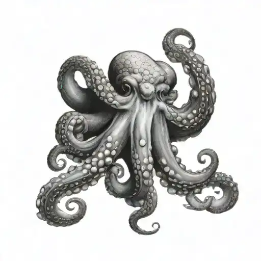 An Octopus Standing On The Shoulder