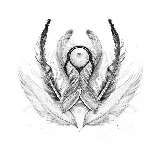 Feather Transforming Into Infinity Symbol