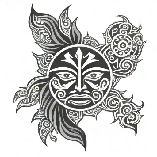 Haida Sun Face