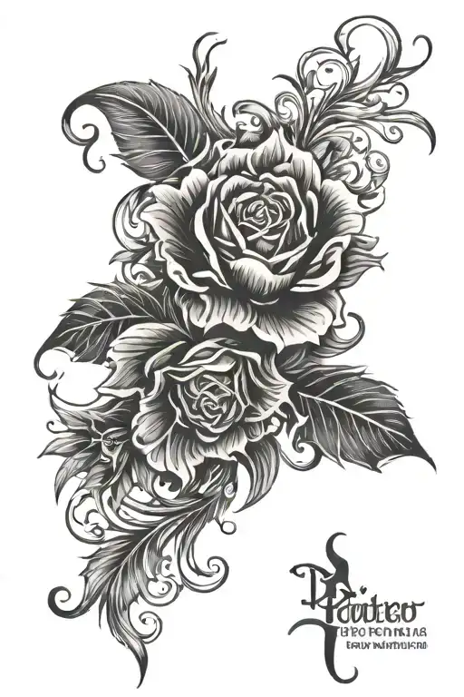 Bottom Sleeve Cover Up Tattoo Design
