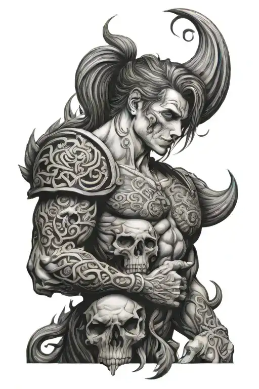 Male Bottom Sleeve Cover Up Tattoo Design