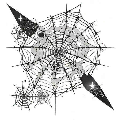 Constellations And Spider Web