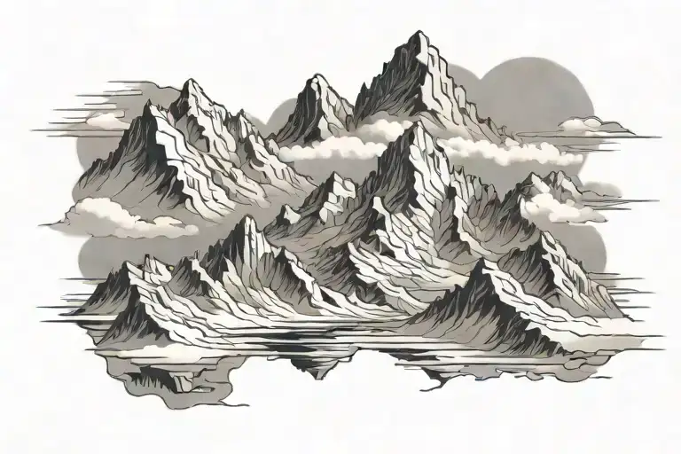 Mountains Range Winter