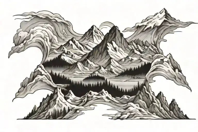 Mountains Range Winter