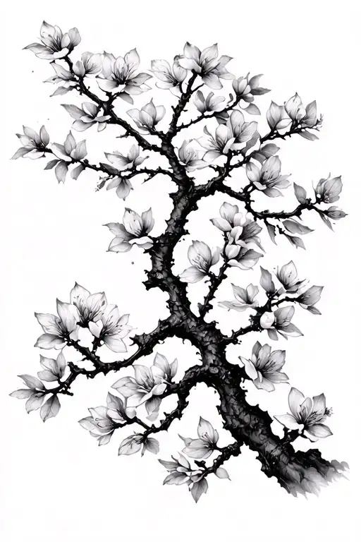 Cherry Blossom Tree Branches