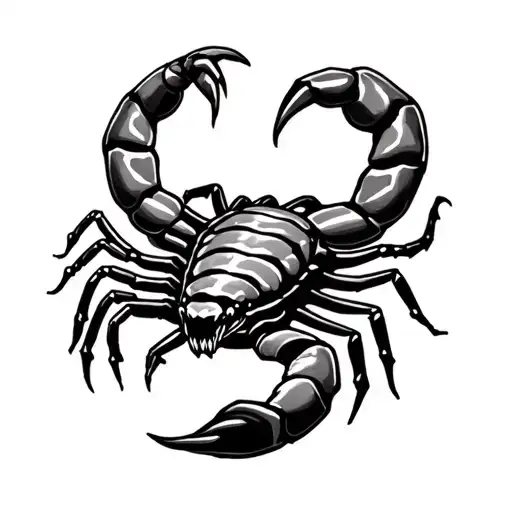 Neeraj And Scorpion Tattoo Design