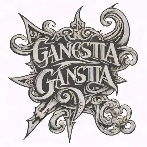 Lettering Gangsta