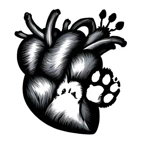 Heart With Dog Paw Print