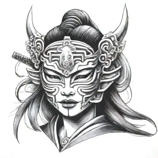 Female Samurai Mask