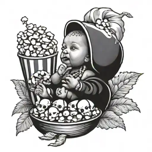 Oxum's Baby And Popcorn And Cowries