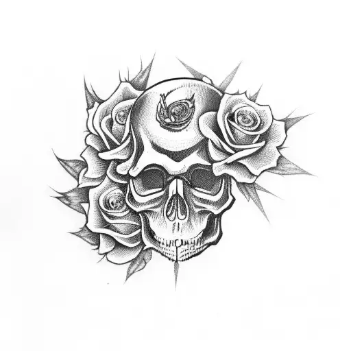 Skull And Roses