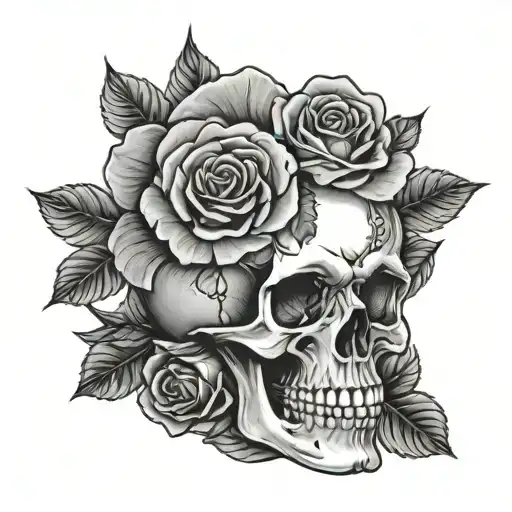 Skull And Roses