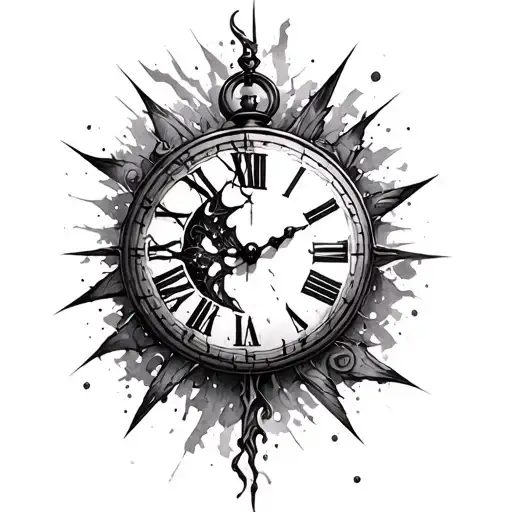 Broken Clocks Sza Tattoo Inspired