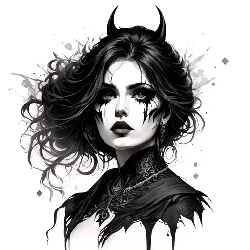 Woman's Evil Portrait