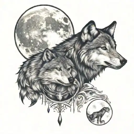 Wolf And Moon Phases