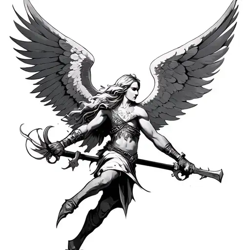 Warrior Angel Fighting