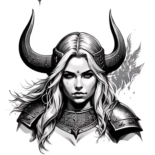 Blonde Female Viking Warrior