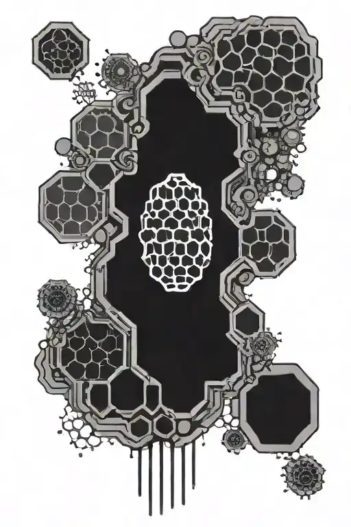 Semicolon With Honeycomb