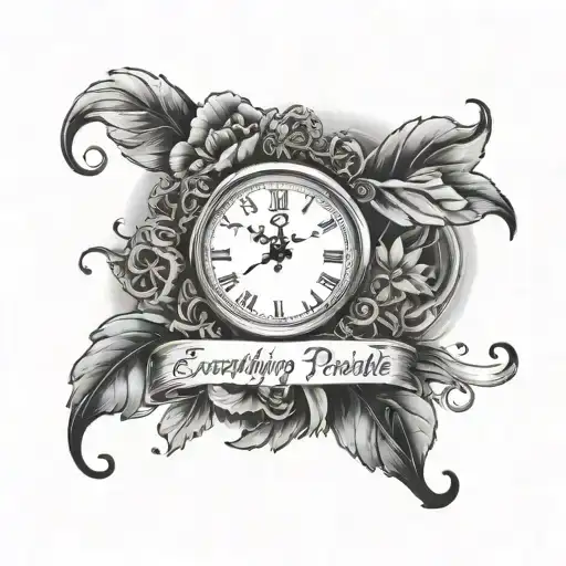 Everything Is Possible For The One Who Believes Quote And Clock