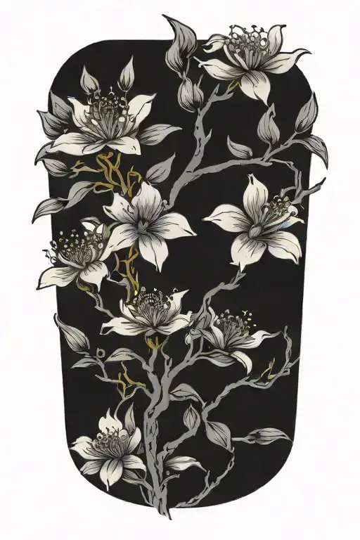 Japanese Flowers Blooming