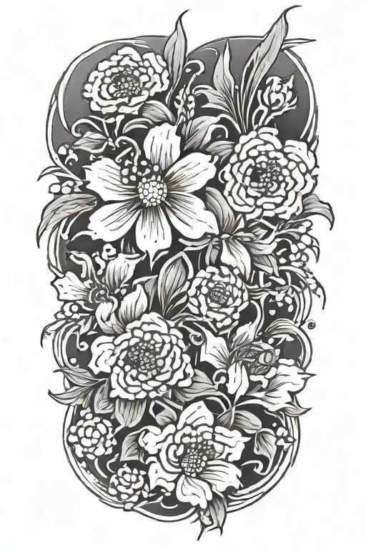 Japanese Flowers Blooming