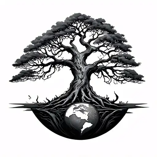 The Tree Of Gondor Growing Out Of The Earth