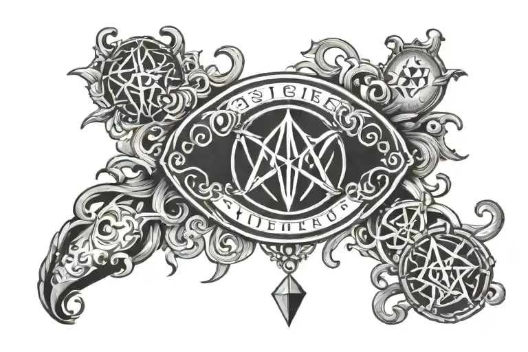 Armband Tattto With Sigils For Attracting Money