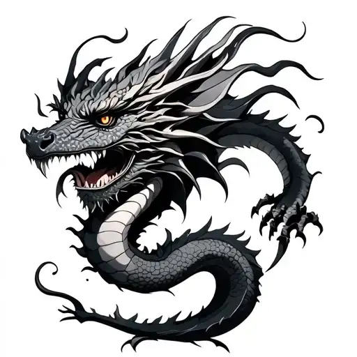 Fine Line Dragon