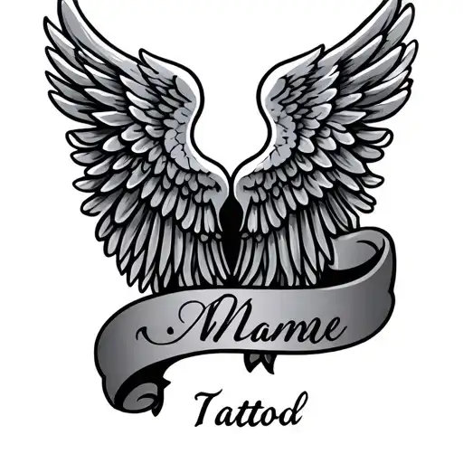 Angel Wings With Name