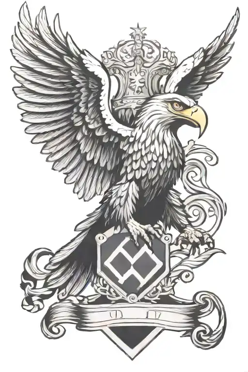 Fascist Eagle Holding Fasces